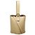Loewe Mini secchiello Pebble in pelle di vitello liscia D'oro - vista 4