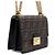 Fendi Mini borsa a flap con logo FF e catena dorata - vista 3