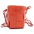 Bottega Veneta Mini borsa a secchiello rossa neon con tracolla e crossbody Rosso