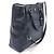 Prada Bolsa triangular em vitello daino navy com hardware prateado Azul - vista 2