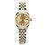 Rolex Reloj Combo para Mujer Datejust en Oro Champán con Diamantes Dorado
