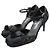 Chanel Schwarze Samtpumps Camellia