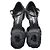 Chanel Schwarze Samtpumps Camellia - Ansicht 2