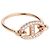 Hermès Farandole Roségold-Diamantring Orange