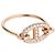 Hermès Farandole Roségold-Diamantring Orange - Ansicht 2