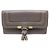 Chloé Cartera Marcie con solapa en piel de ternera granulada marrón Castaño