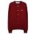 Comme Des Garcons Cardigan en strass rouge en forme de cœur