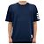 Thom Browne Navy T-Shirt mit diagonalen Streifen und seitlichem Schlitz Blau - Ansicht 13