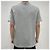 Thom Browne Kurzarm-T-Shirt mit seitlichem Schlitz Hellgrau Braun - Ansicht 16