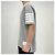Thom Browne Kurzarm-T-Shirt mit seitlichem Schlitz Hellgrau Braun - Ansicht 3