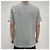 Thom Browne Kurzarm-T-Shirt mit seitlichem Schlitz Hellgrau Braun - Ansicht 4