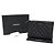 Chanel Clutch Classico Medio in Pelle Nera Caviar Argento Nero - vista 2