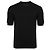 Kiton Schwarzes Kurzarm-T-Shirt aus Baumwollstrick mit Rundhalsausschnitt - Ansicht 2