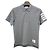 Thom Browne Polo aus Baumwoll-Piqué mit Detail in Hellgrau Braun