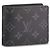 Louis Vuitton Slender Wallet Monogram Black