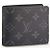 Louis Vuitton Slender Wallet Monogram Black - view 3