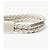 Bottega Veneta Bracciale Napa Intrecciato Bianco - vista 5