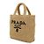 Prada Kleine Häkel-Tote Braun - Ansicht 4