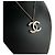 Chanel Collana Pendente CC in Cristallo Nero - vista 4