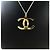 Chanel Collana Pendente CC in Cristallo Nero - vista 5