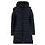 Moncler Chaqueta Larga de Plumas con Capucha Negro - vista 4