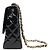 Chanel Borsa a spalla in vernice nera con trapuntatura e catena Nero - vista 2