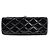 Chanel Borsa a spalla in vernice nera con trapuntatura e catena Nero - vista 4