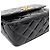 Chanel Borsa a spalla in vernice nera con trapuntatura e catena Nero - vista 5