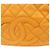 Chanel Borsa a spalla Big CC in caviar giallo trapuntato - vista 10