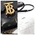 Burberry Borsa a Spalla TB Robin Mini in Pelle di Vitello Liscia Nera Nero - vista 7