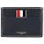 Thom Browne Wallet Pebble Grain Stitch Three-Line Tab Card Holder Black - view 3