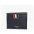 Thom Browne Wallet Pebble Grain Stitch Three-Line Tab Card Holder Black - view 5