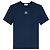 Céline Camiseta Trionf em malha de algodão canelado azul marinho e off white