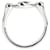 Tiffany & Co Open Heart Silver Diamond Size Silvery  - view 3