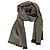 Gucci Sciarpa bicolore in lana e seta GG Jacquard marrone