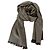 Gucci Sciarpa bicolore in lana e seta GG Jacquard marrone - vista 2