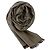 Gucci Sciarpa bicolore in lana e seta GG Jacquard marrone - vista 4