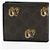Gucci Portafoglio bi-fold GG Supreme Tiger Nero - vista 3