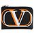 Valentino Clutch Logo Neon Multicolore