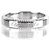 Tiffany & Co Milgrain-Platinring Größe Silber - Ansicht 4