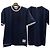 Thom Browne Camiseta Ringer con Abertura Lateral Azul Marino - vista 10