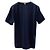 Thom Browne Camiseta Ringer con Abertura Lateral Azul Marino - vista 12