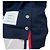 Thom Browne Camiseta Ringer con Abertura Lateral Azul Marino - vista 6