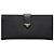 Prada Cartera larga de cuero Saffiano Negro