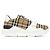 Burberry Sneakers in Camoscio e Pelle a Quadri Vintage Multicolore - vista 5