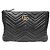 Gucci Pochette Clutch GG Marmont in Matelassé Chevron Nero
