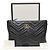 Gucci Pochette Clutch GG Marmont in Matelassé Chevron Nero - vista 3