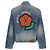 Kenzo Pop Embroidered Trucker Jacket Blue - view 5