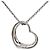 Tiffany & Co Collana in Platino con Diamante a Forma di Cuore Aperto Multicolore