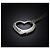 Tiffany & Co Collana in Platino con Diamante a Forma di Cuore Aperto Multicolore - vista 3